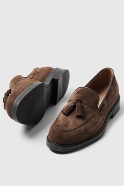 Blake Suede Loafer Chocolate